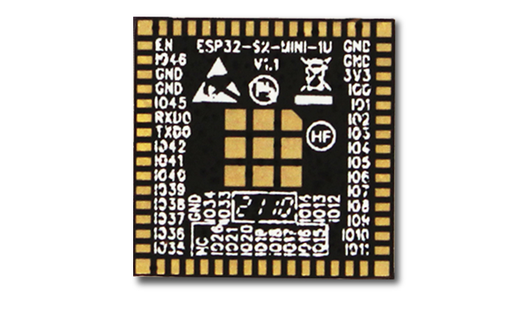 上海樂鑫官網ESP32-MINI-1U-H4 無線藍牙wifi模塊廠家spi顯示屏方案